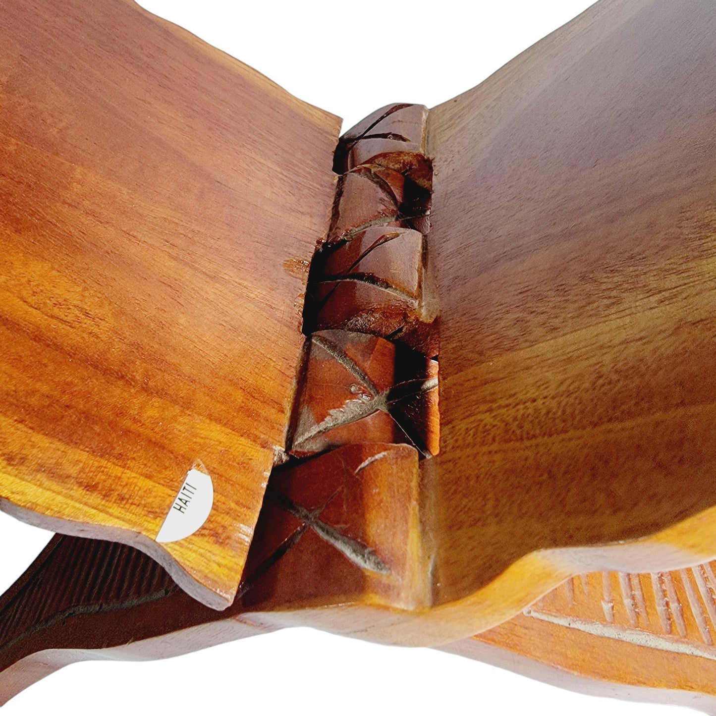 Hand Carved Wooden Book Holder, Folding Cookbook Stand, Open Bible Display