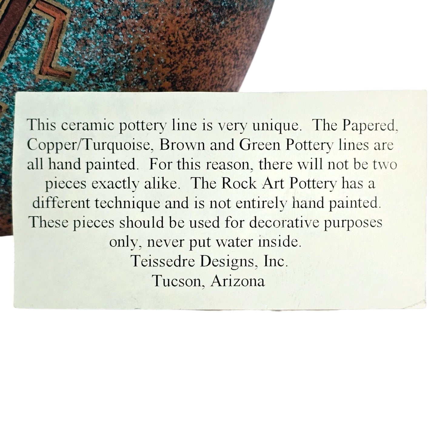 Teissedre Designs Kokepelli Rock Art Vase