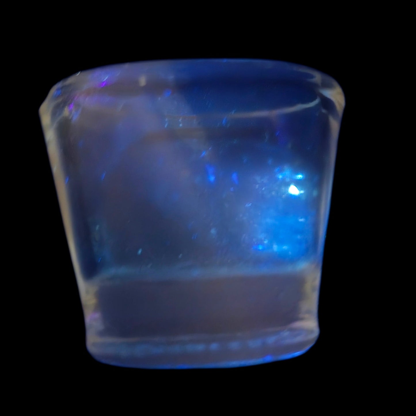 Vintage Flents Thick Glass Eye Wash Cup Miniature Catchall Matchstick Holder