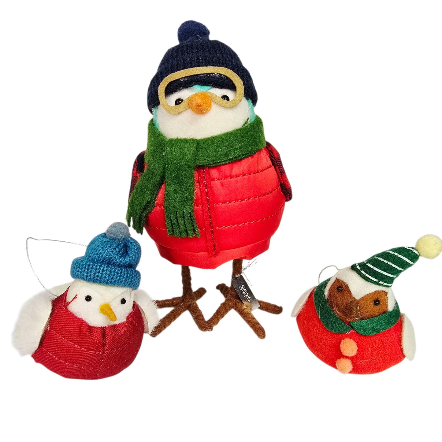 Set of 3 Target Winter Birds: 2020 Rocky & 2 Small Wondershop 2023 Ornaments