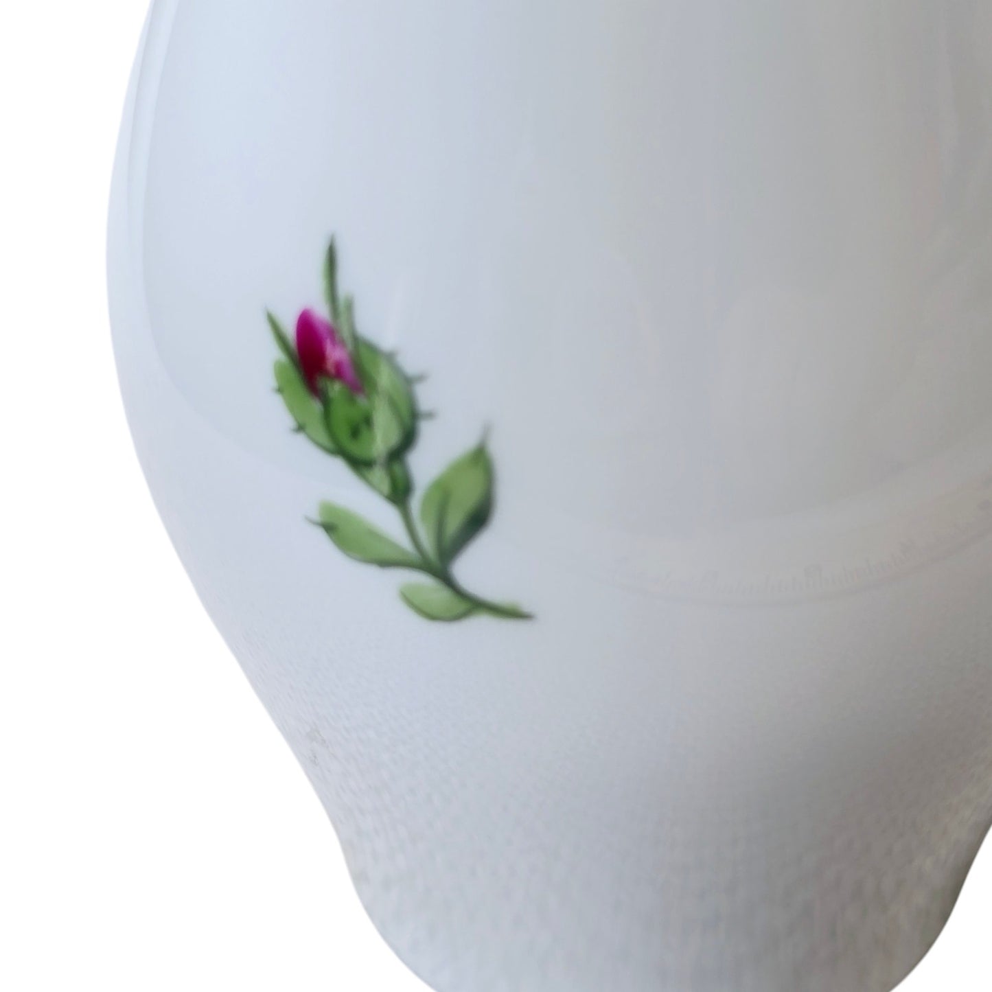 Vintage Augarten Wien Austria Vienna Rose Hand-painted Bud Vase