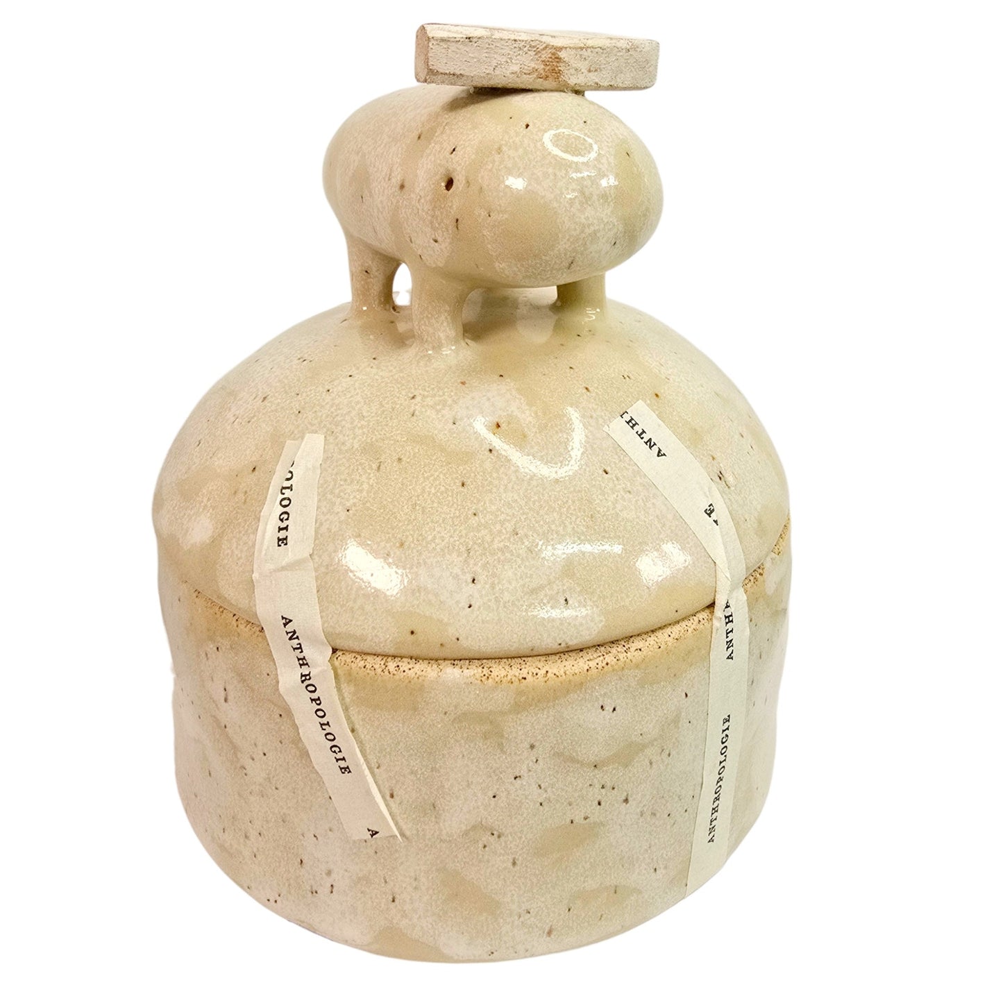 Anthropologie Godeleine de Rosamel Creature Jar Pottery Trinket Vessel Whimsical