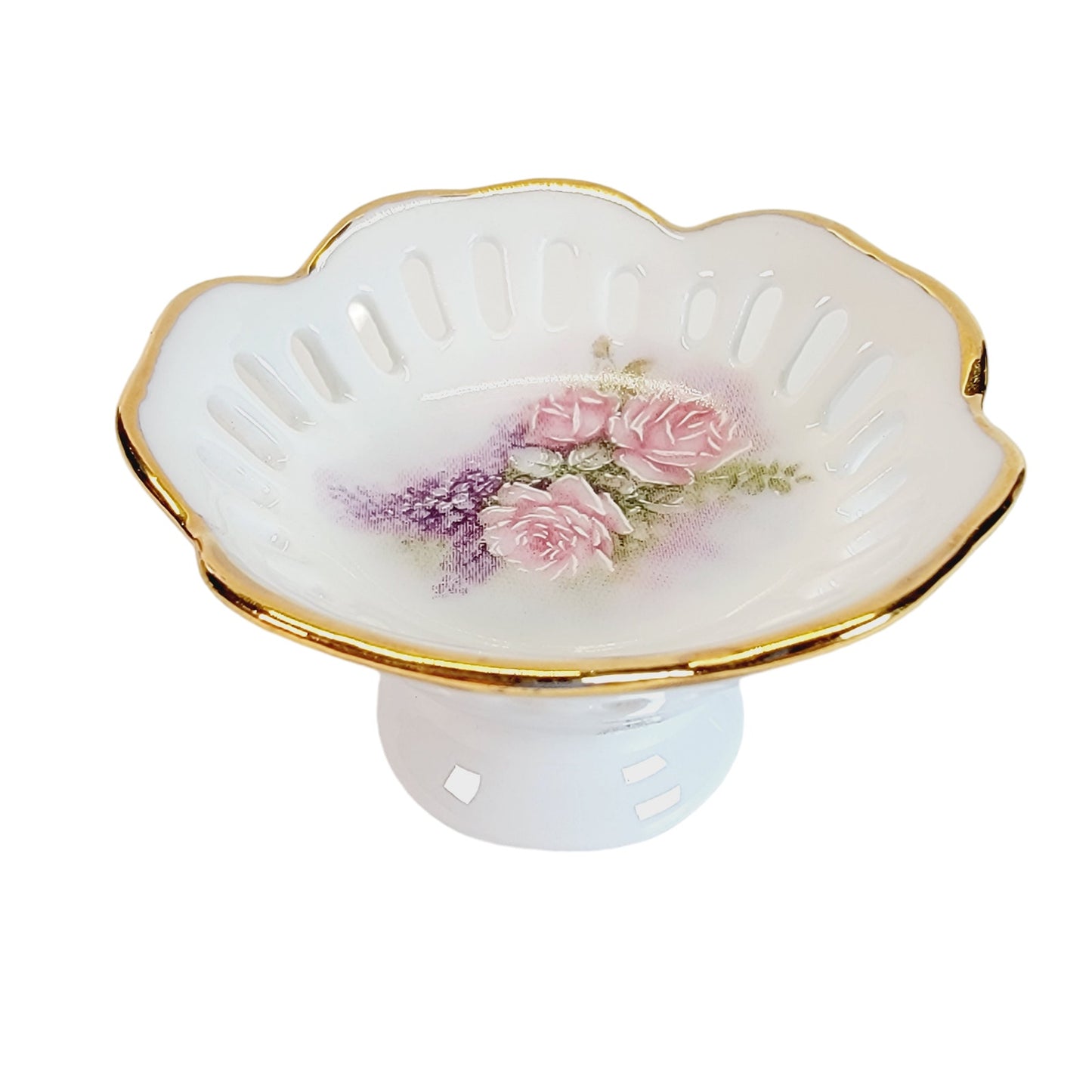 Set of 5 Tiny Sugar Pedestals Chocolate Dinner Mint Dish by Lois White CreARTive Treasures