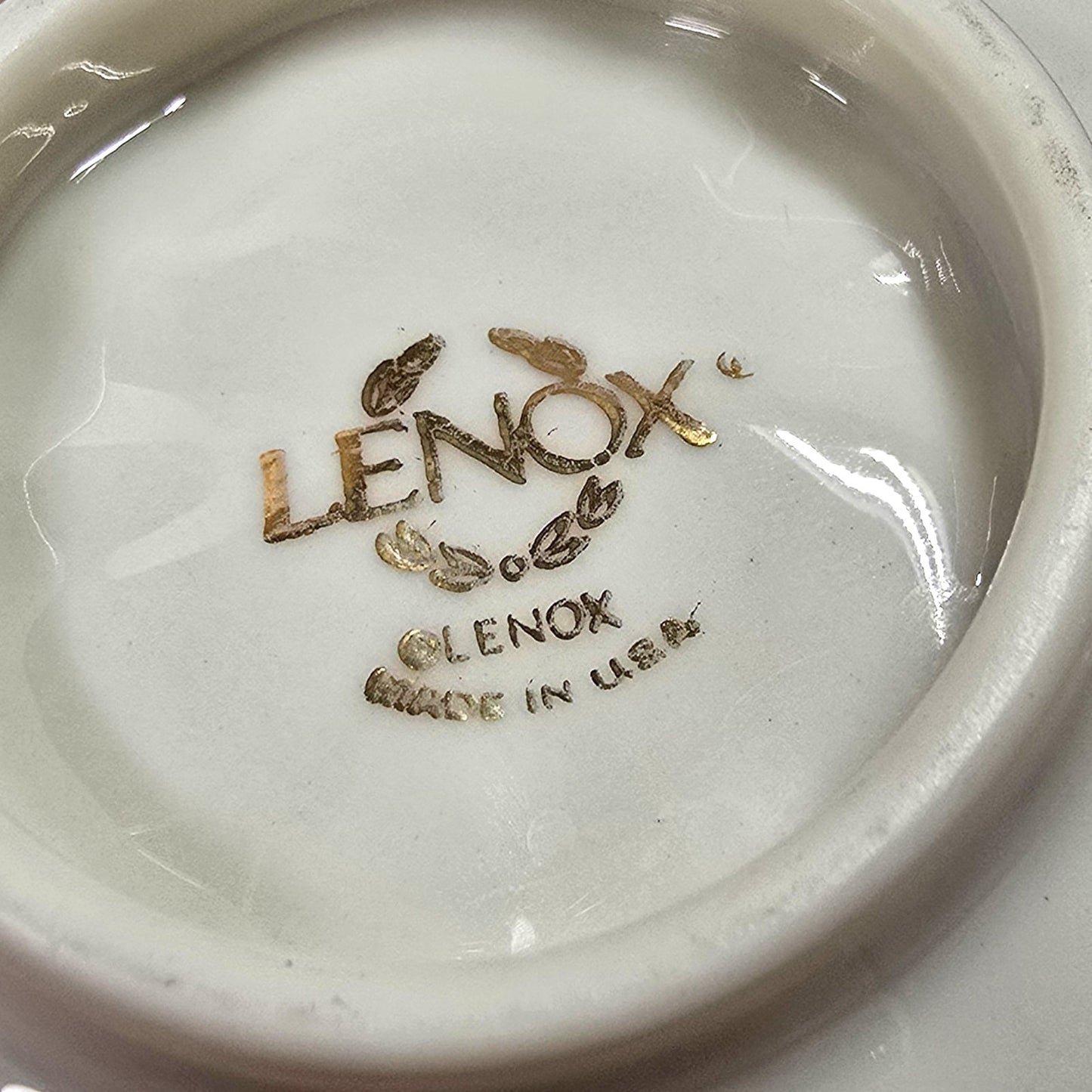 Lenox Ivory China Pierced Lace Bowl Gold Trim Scalloped Rim 6" Decorative