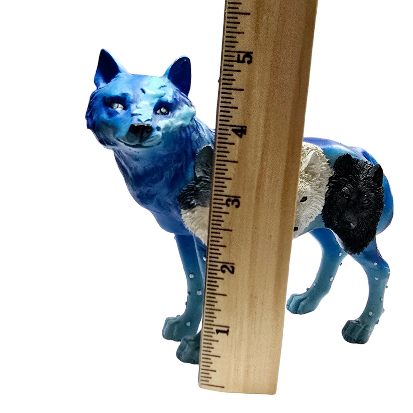 Vintage Westland Band of Wolves Figurine, Blue Wolf Figurine