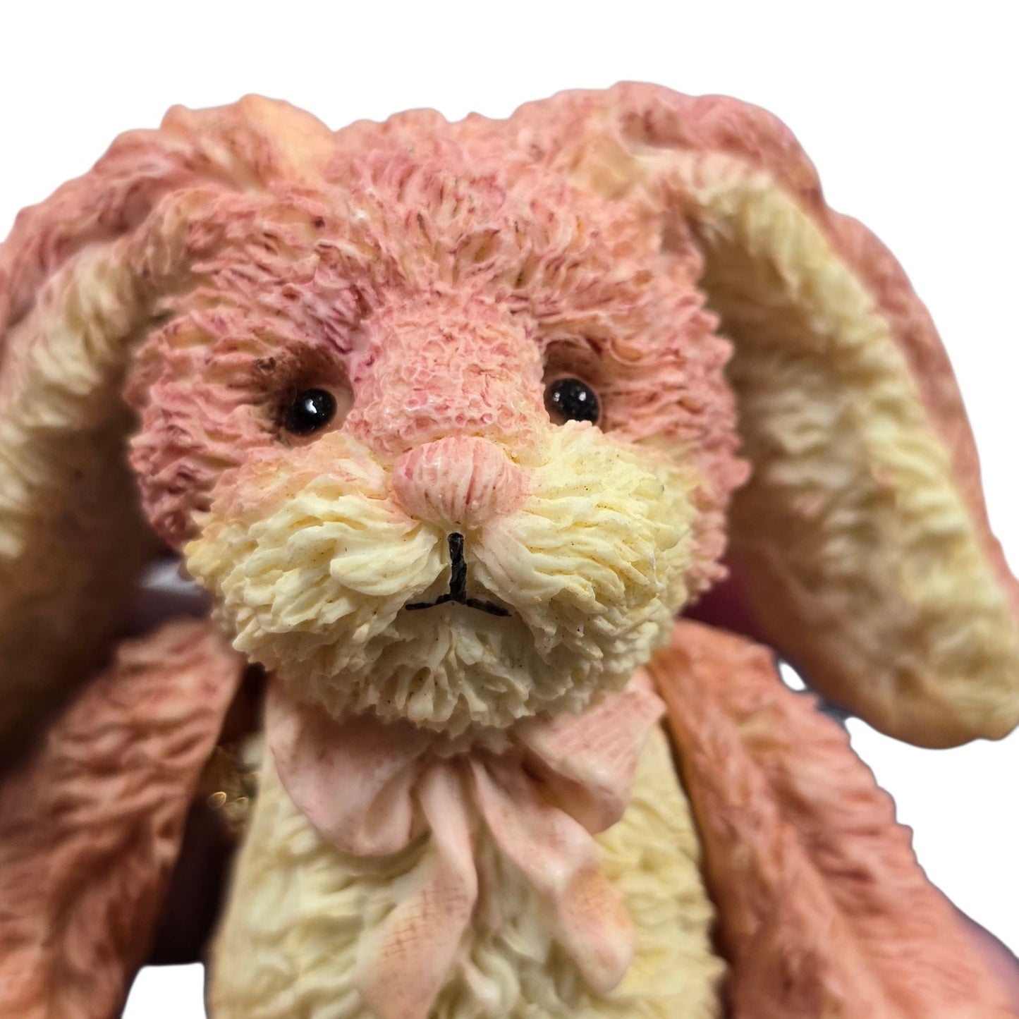 (Saved for Customer) Vintage Russ Berrie Cranberry Patch Jointed Resin Bunny Figurine