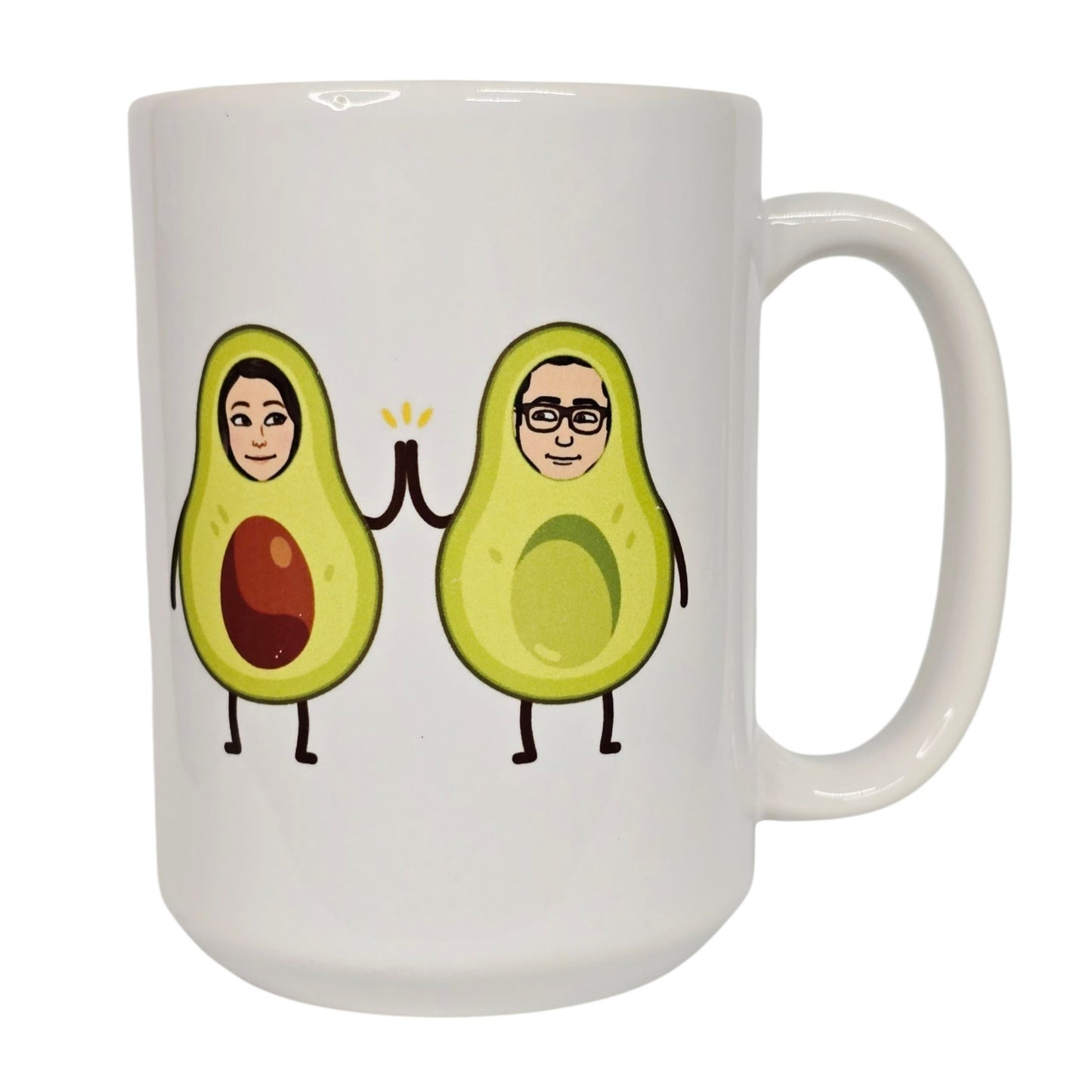 Avocado Pregnancy Coffee Mug - Bitmoji Meme Baby Shower Gift You Complete Me Mug