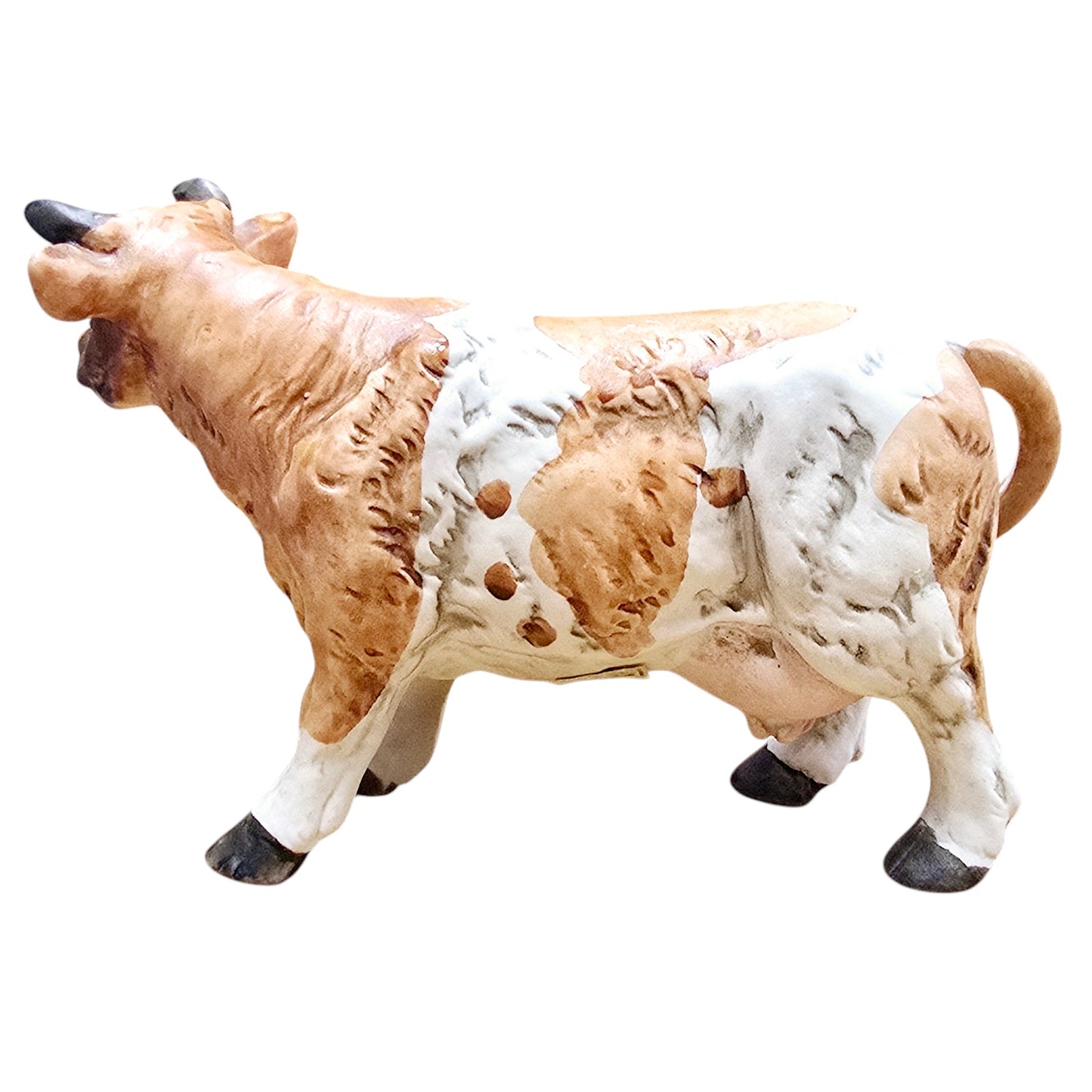 Vintage UCTCI Japan Porcelain Cow Heifer Figurine, Marked "Cow" Original Sticker