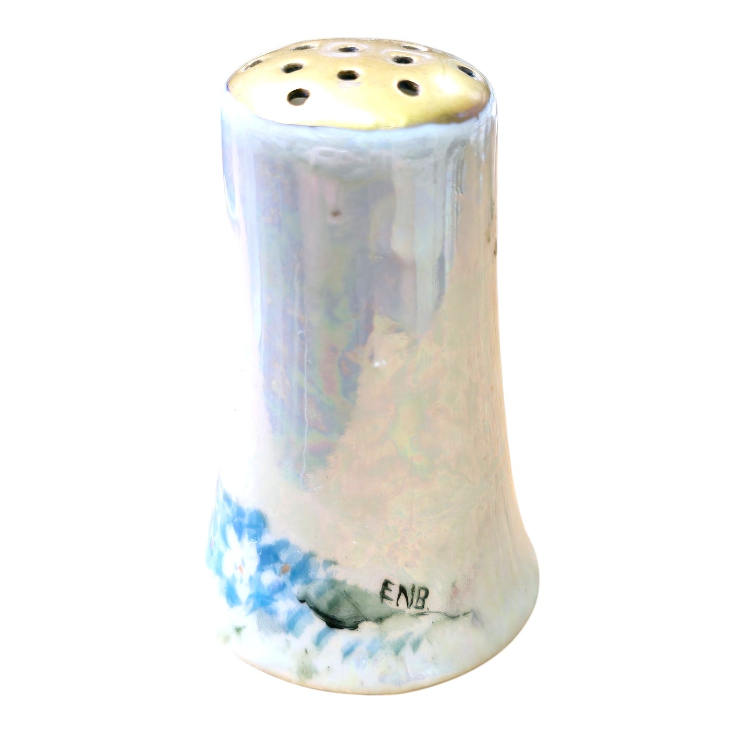 Blue Floral Iridescent Luster 2 of 2 LIVE-CRAFTED SHAKER + 3 PINS Join me LIVE to give Input, or Give me Creative Freedom! Flower
