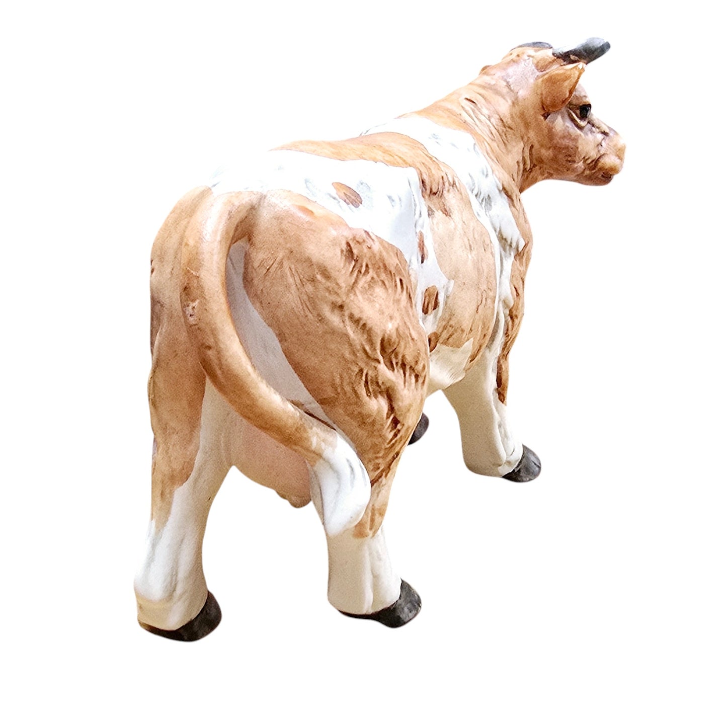 Vintage UCTCI Japan Porcelain Cow Heifer Figurine, Marked "Cow" Original Sticker