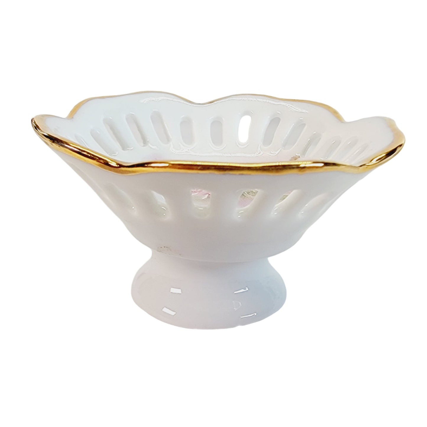 Set of 5 Tiny Sugar Pedestals Chocolate Dinner Mint Dish by Lois White CreARTive Treasures