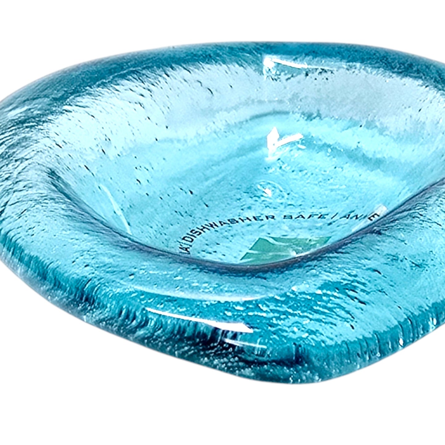 Annieglass Signed, Numbered, Leaf Dish Handcrafted Artisan Glass Made in USA, Trinket / Soap Dish