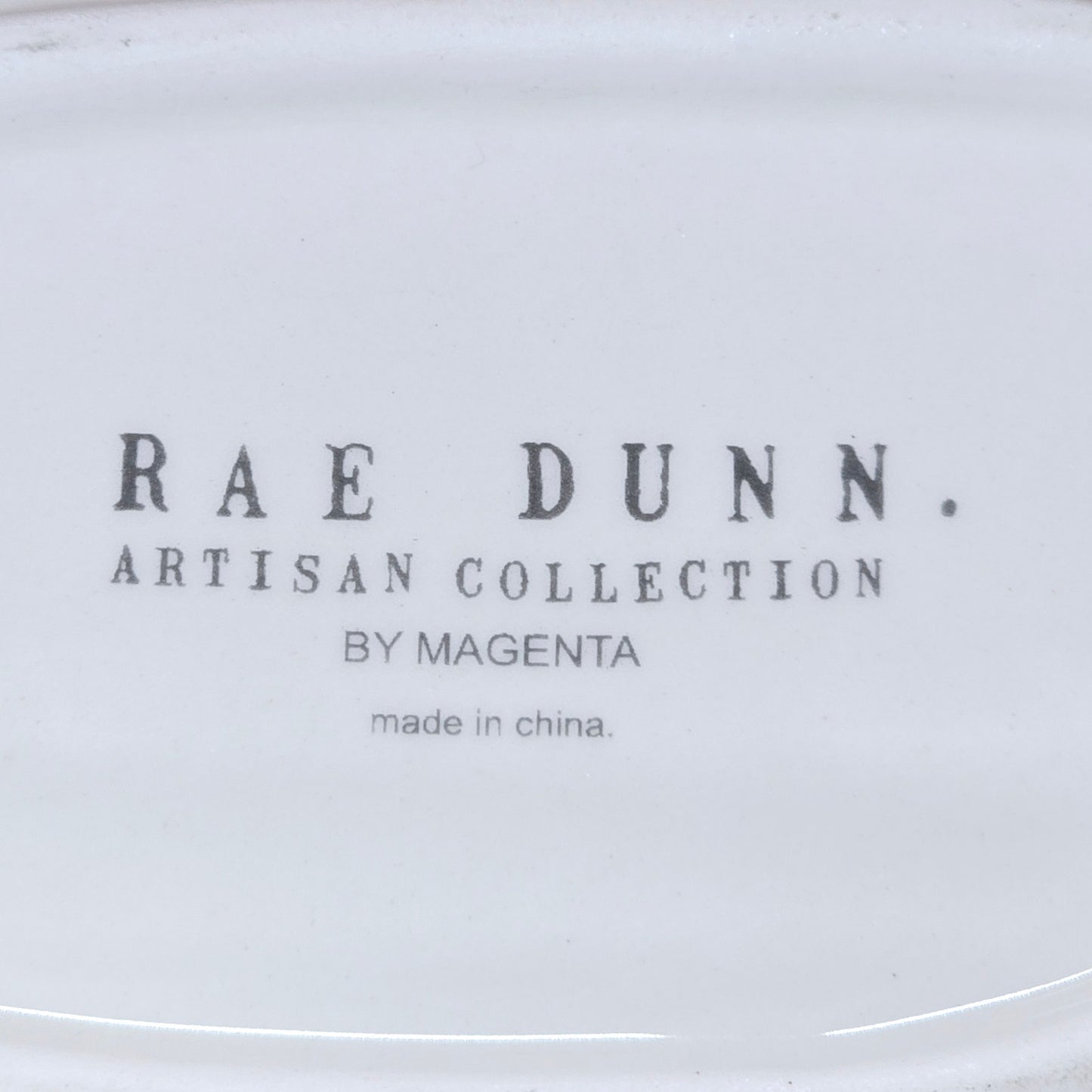 Rae Dunn Stay. Trinket Dish w/Stacked Ribbons / Tape Artisan Collection Magenta