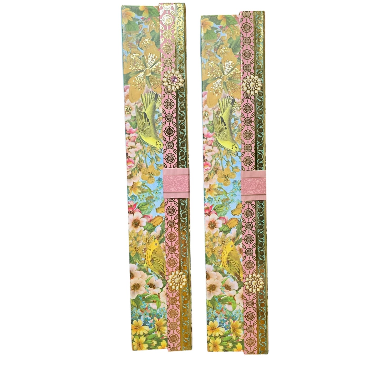 Set of 2 Open Box Punch Studio Plumeria Scented Drawer Liner Sheets 2 Boxes and 6 Liners