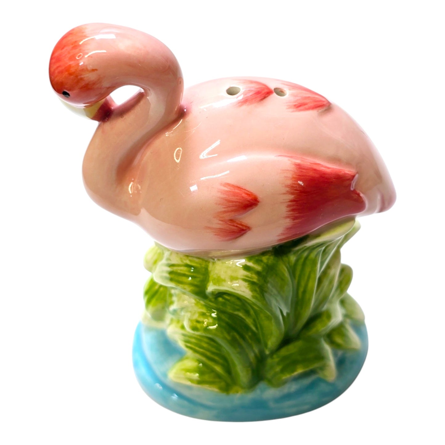 Flamingo in Foliage LIVE-CRAFTED SHAKER + 3 PINS Join me LIVE to give Input, or Give me Creative Freedom! Bird