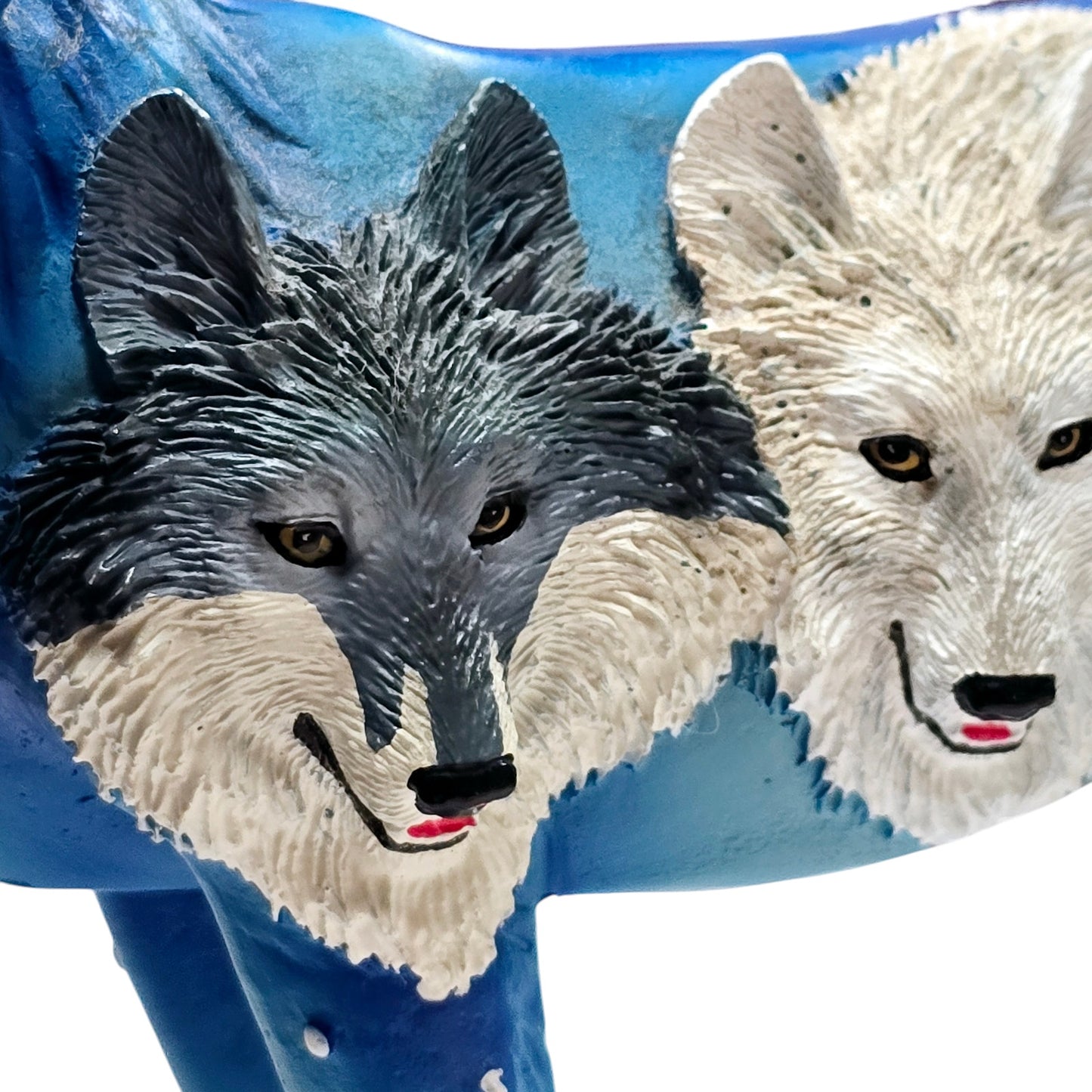 Vintage Westland Band of Wolves Figurine, Blue Wolf Figurine