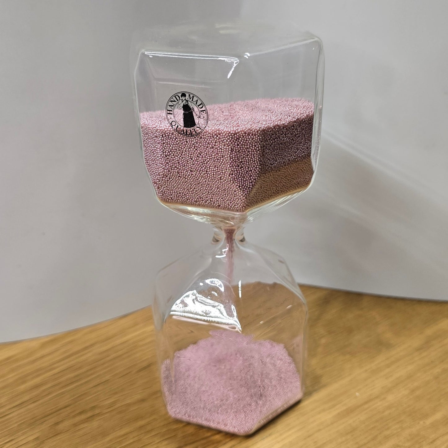 Ikea Hexagon Pink Sand Timer Microbeads Minimalist Decor Trendy Home Accent