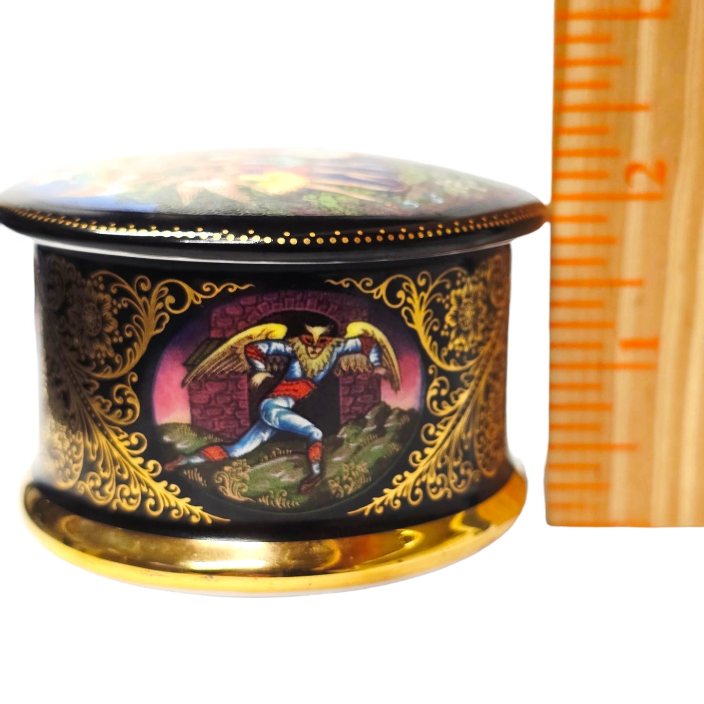 Ardleigh Elliott Swan Lake Music Trinket Box Porcelain Russian Ballet '92 Signed