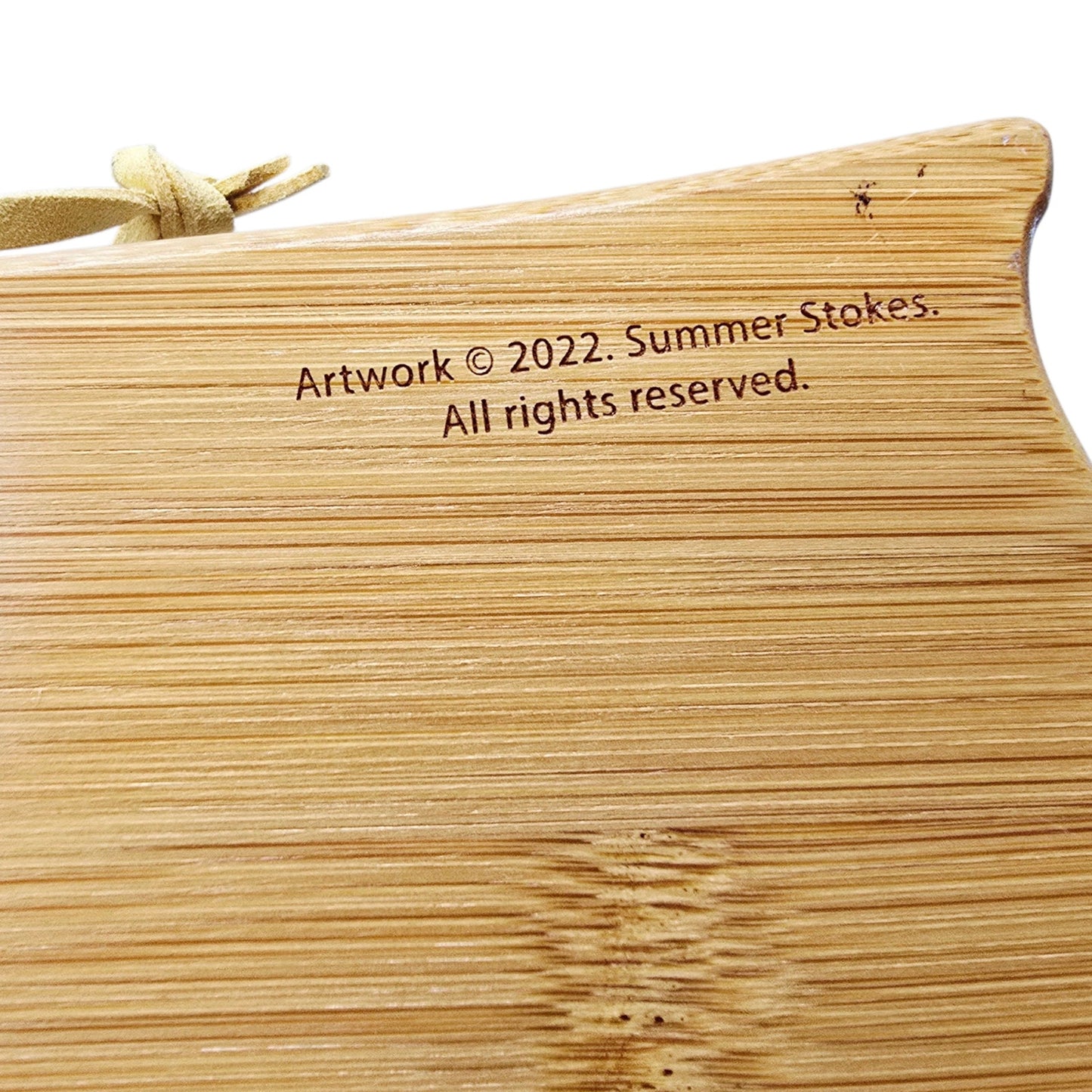 (Reserved for Customer) California Shaped Bamboo Board Summer Stokes Art 2022 Totally Bamboo Brand