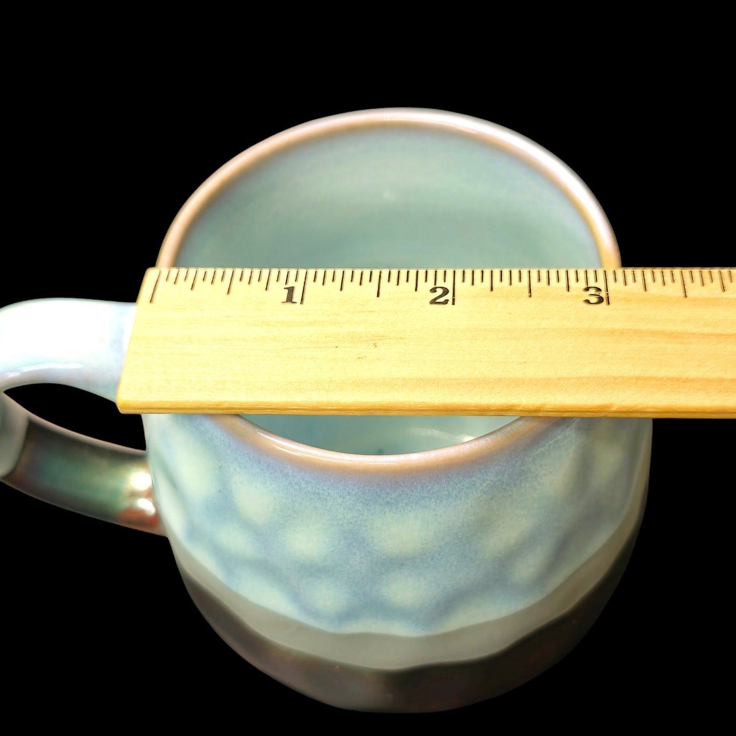 Potter’s Corner Ceramic Coffee Mug Tea Mug, Iridescent Drip Glaze Mug