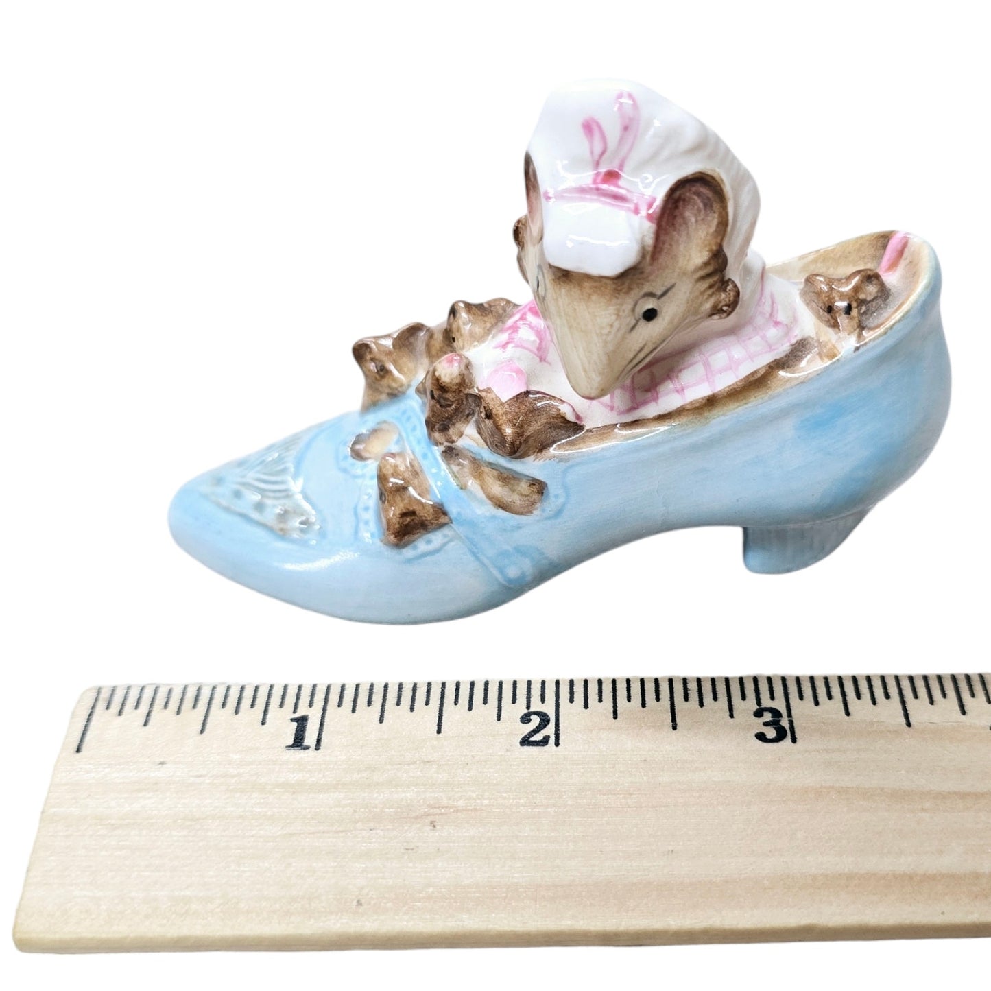 Beswick Beatrix Potter The Old Woman Who Lived In A Shoe Mouse Figurine