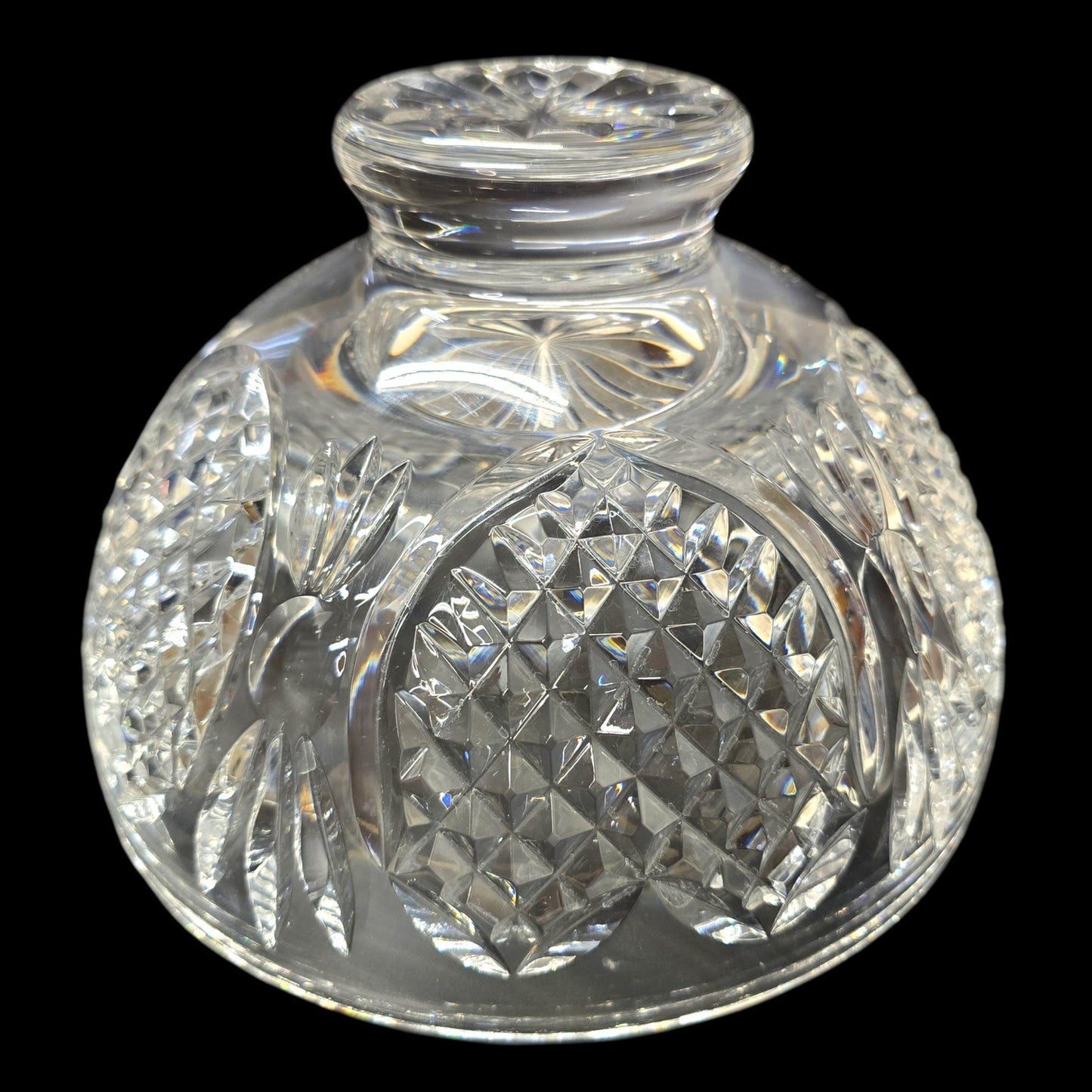 Waterford Crystal Wedding Hierloom Crystal Heart Pattern Footed Bowl, 8" D