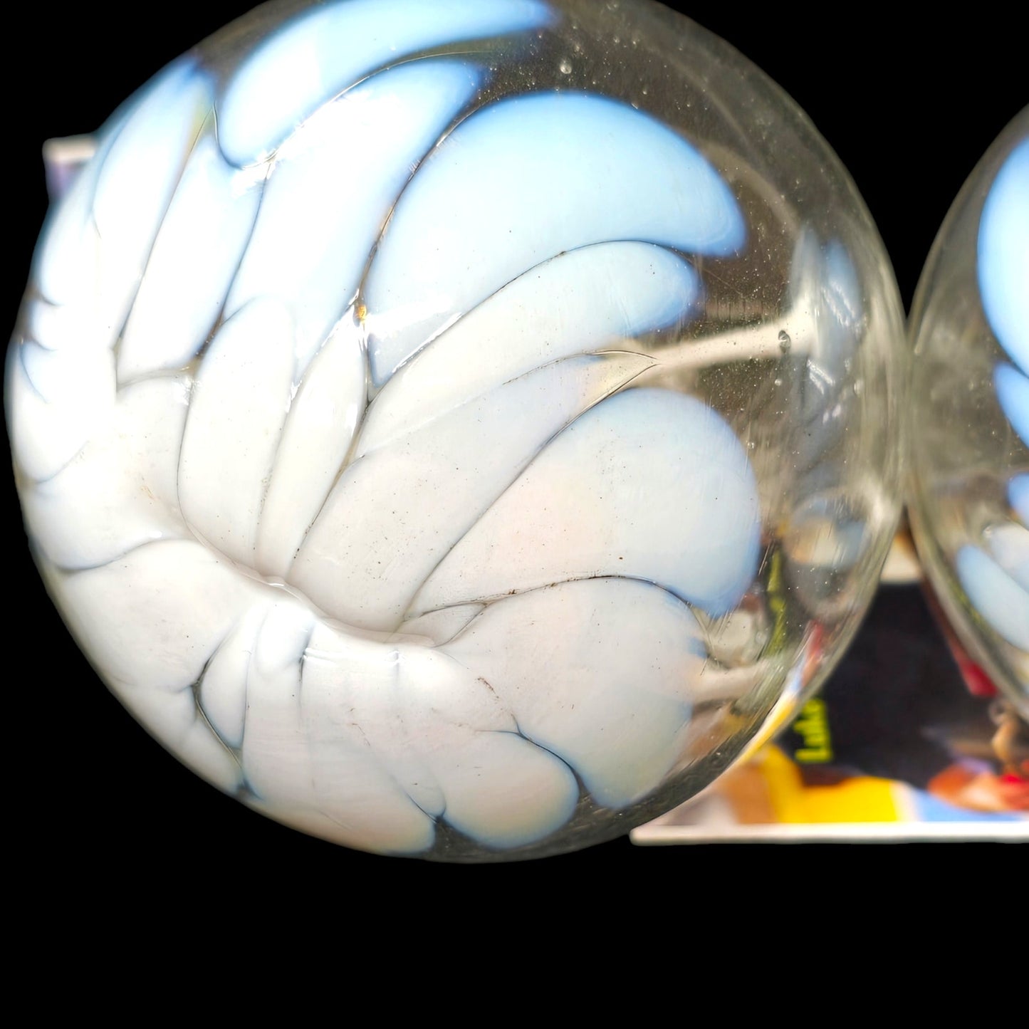 Set of 3 Luke Adams Hand-Blown "Wish" Ball Ornaments