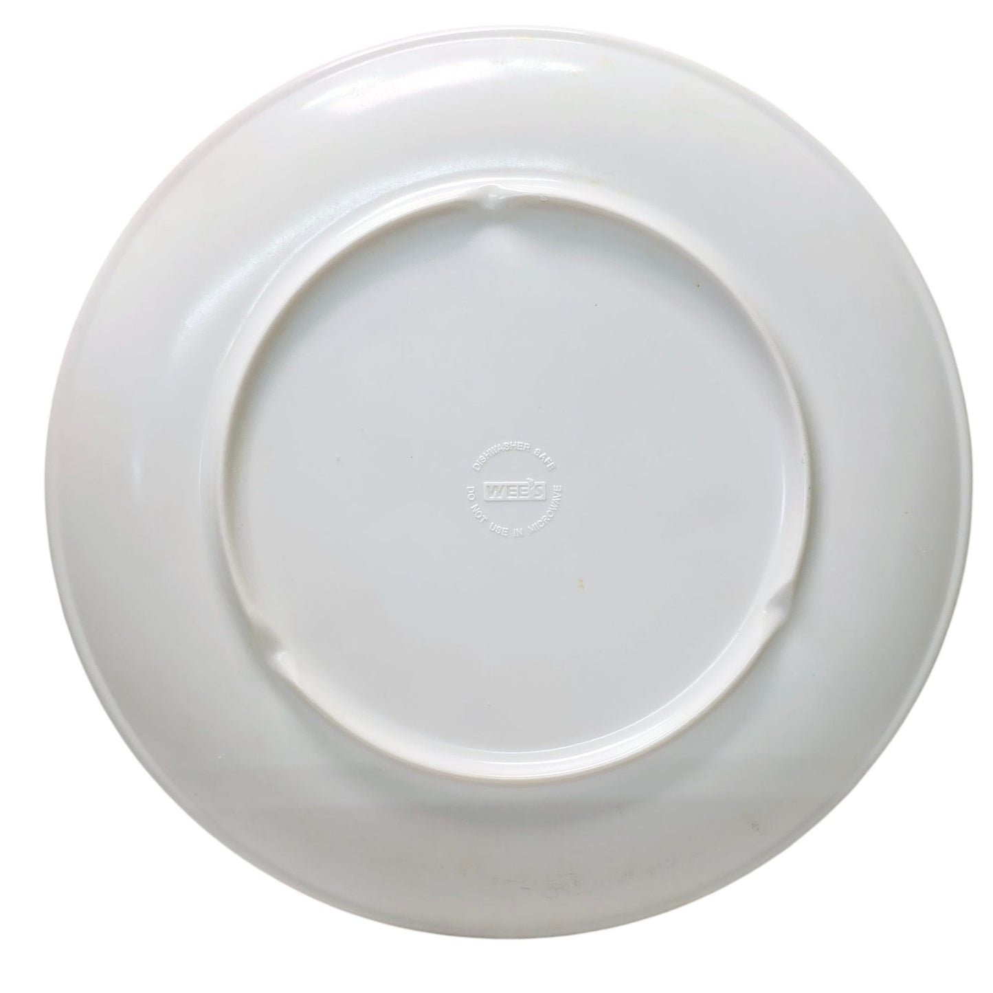 Set of 2 Wee's Melamine Dinner Plates Marble Pattern 11"