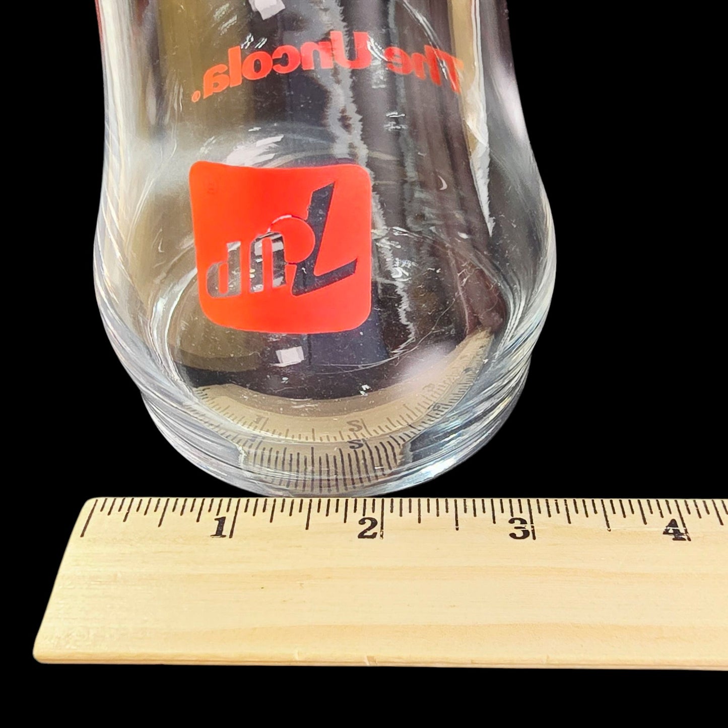 7UP Glass  The Uncola Vase Collectible Upside-Down Drinking Advertising Vintage