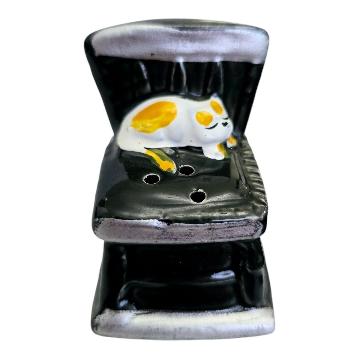 Kitty on Black Chair Cat LIVE-CRAFTED SHAKER + 3 PINS Join me LIVE to give Input, or Give me Creative Freedom!