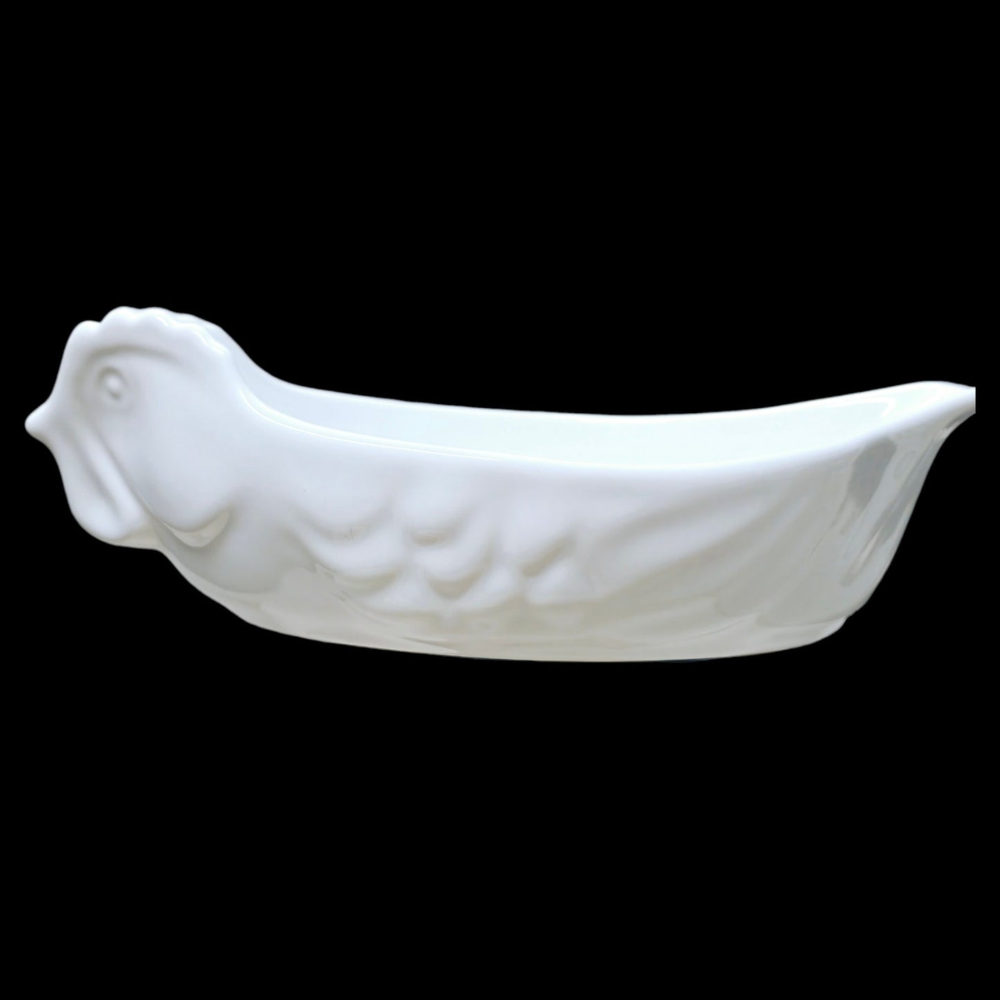 Revol France Porcelain White Blanc Poultry Chicken Casserole Dish Server