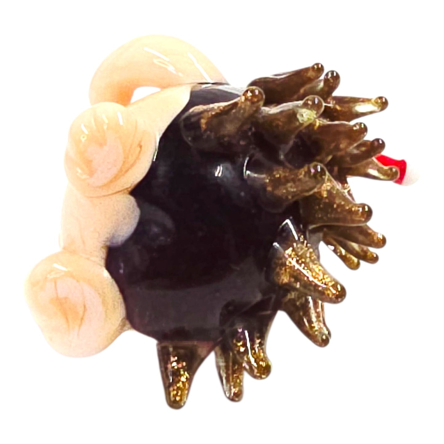 (Reserved for HillyHums) Pier 1 Glass Hedgehog Figurine Discontinued Christmas Line Home Decor