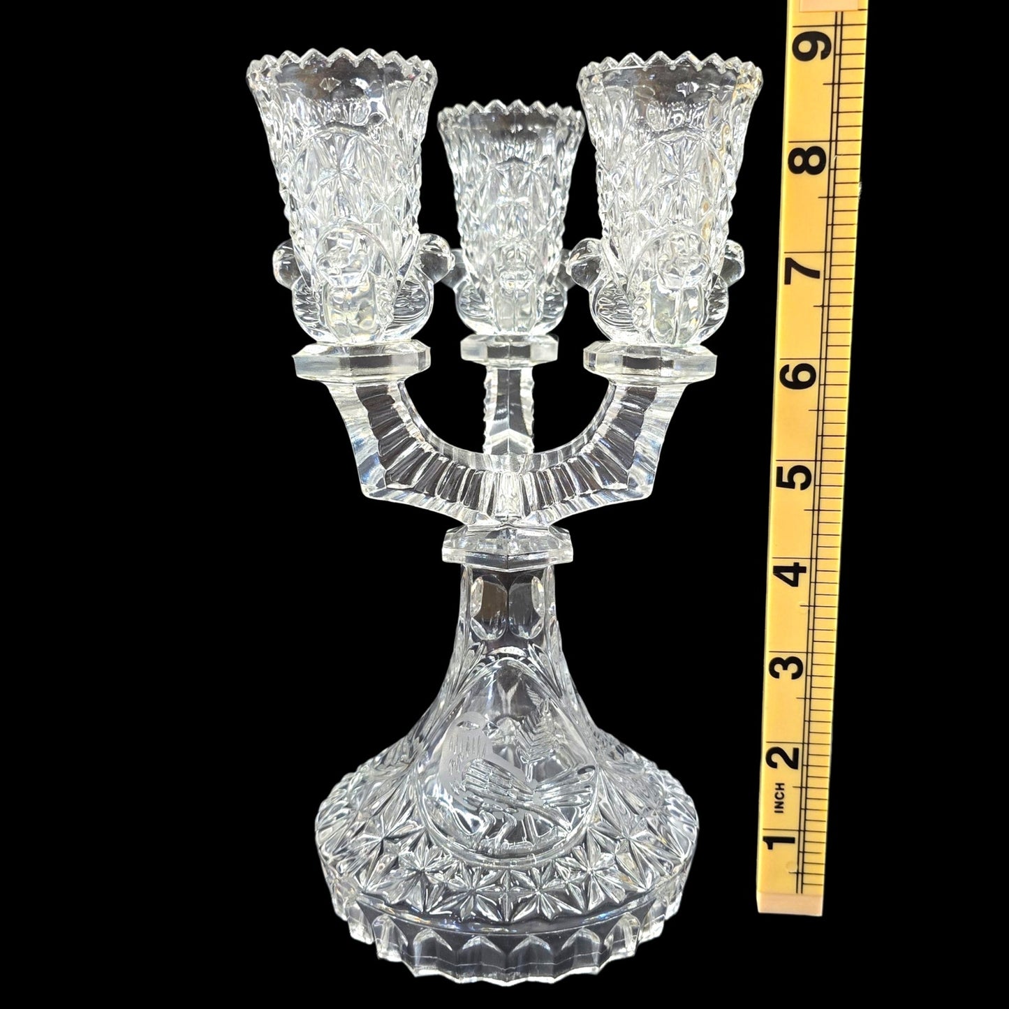 The Byrdes Collection 3 Light Candlestick by Hofbauer Made in Germany