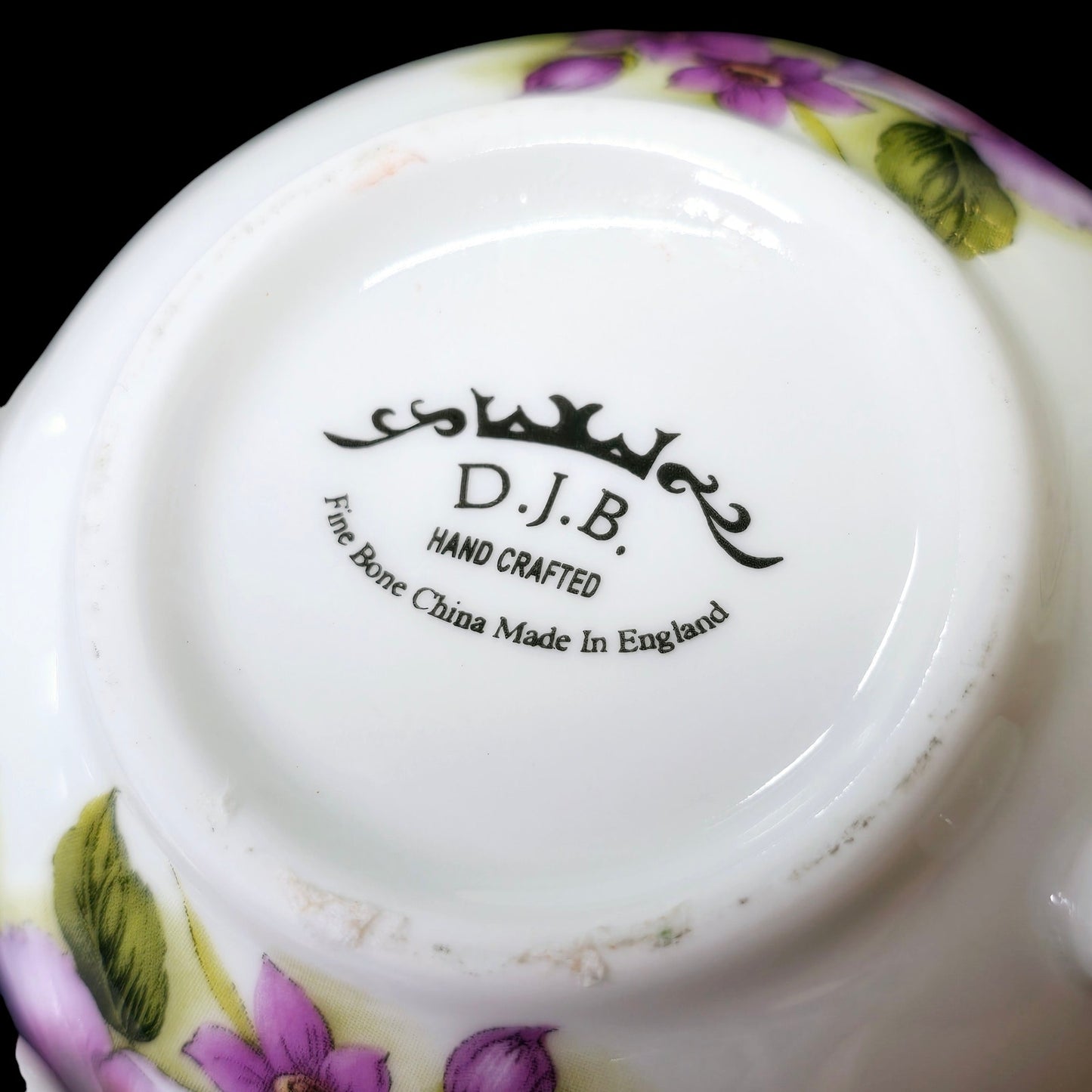 Vintage Dunn & Bennett England Tea-for-One, Stackable Teacup and Teapot DJB England