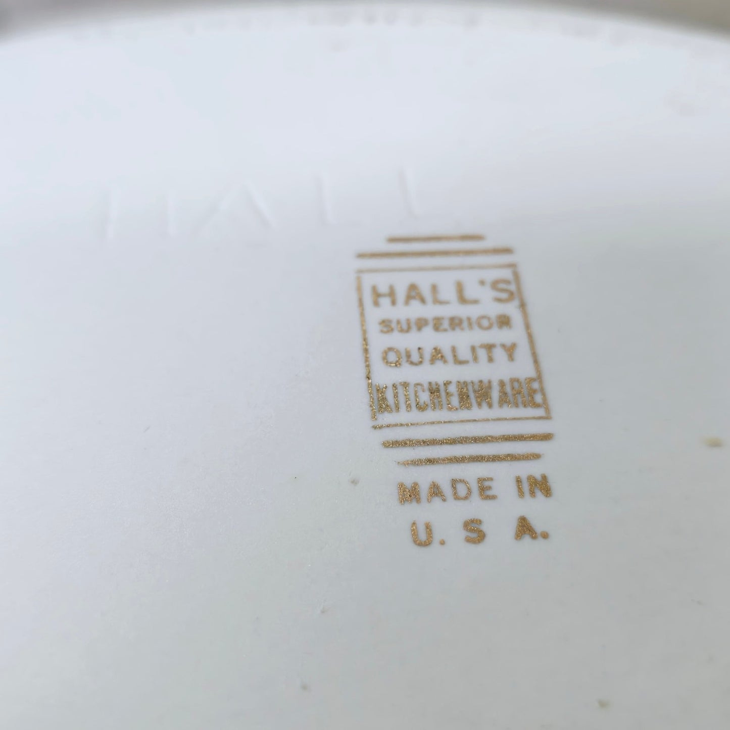 Vtg Hall's Superior Kitchenware Oval Poppy Lidded Casserole Dish
