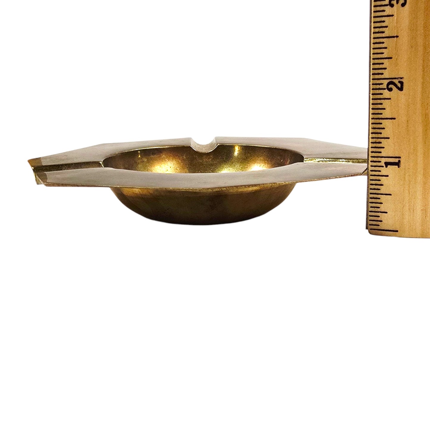 Vintage Brass Ashtray Great Seal of United States, Bald Eagle Strength Freedom