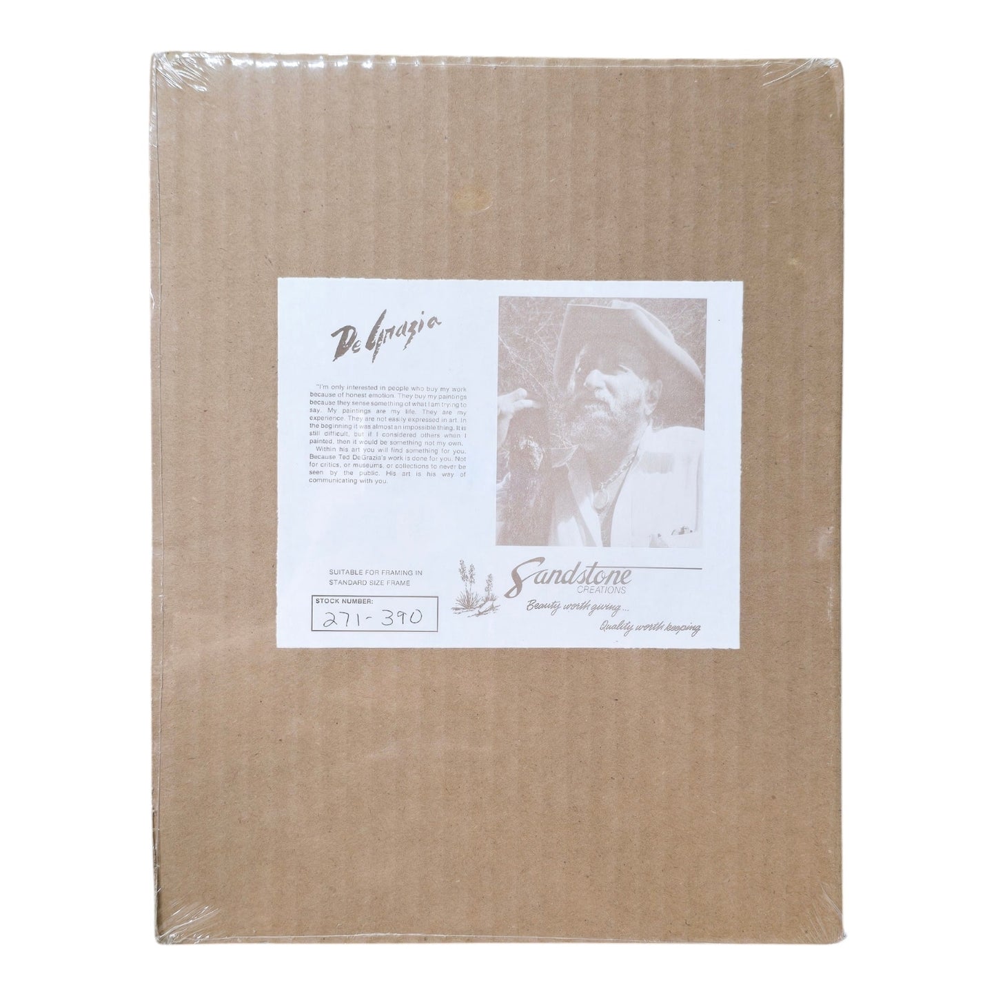 Ted De Grazia Vintage Print Little Prayer Christmas Angel New Original Package