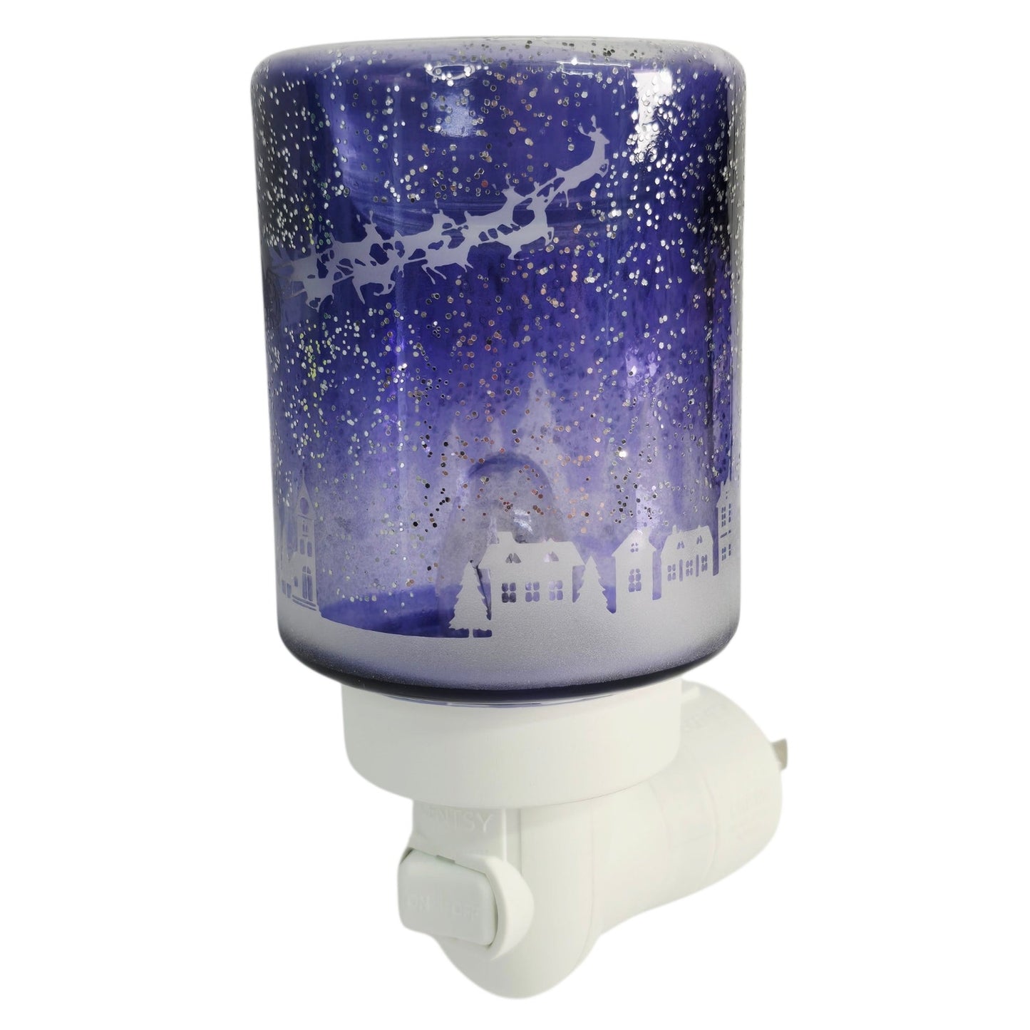 Scentsy Plug-In Mini Warmer Nightlight To All A Good Night Reindeer Holiday NIB