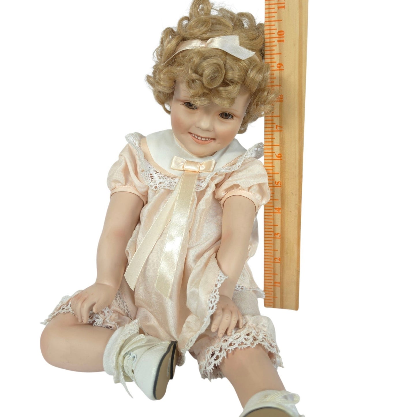 Danbury Mint Elke Hutchens Shirley Temple Toddler Doll Little Miss Shirley