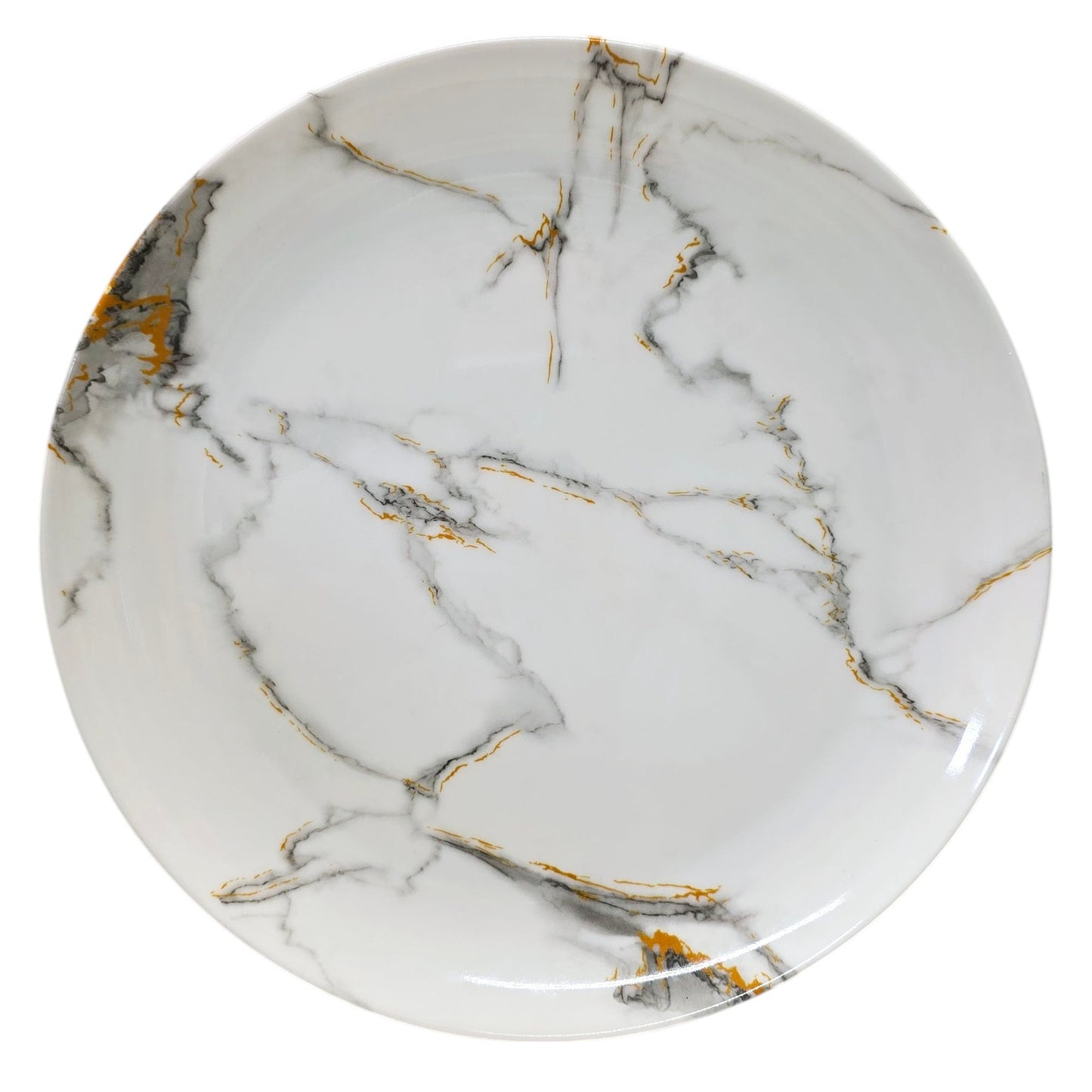 Set of 2 Wee's Melamine Dinner Plates Marble Pattern 11"