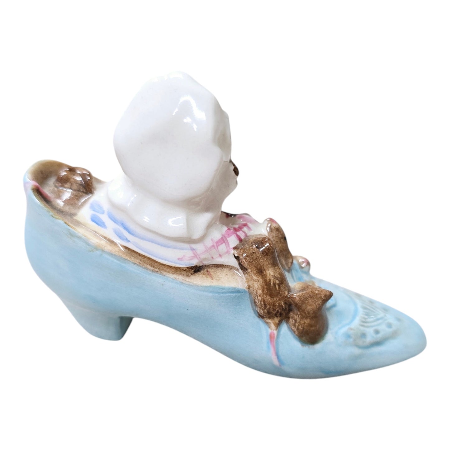 Beswick Beatrix Potter The Old Woman Who Lived In A Shoe Mouse Figurine