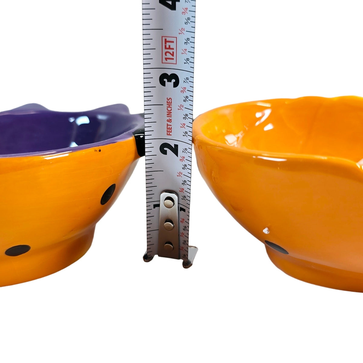 Halloween Candy Dish Set by Holiday Home Pumpkin Bat Ceramic Candy BowlsREAD