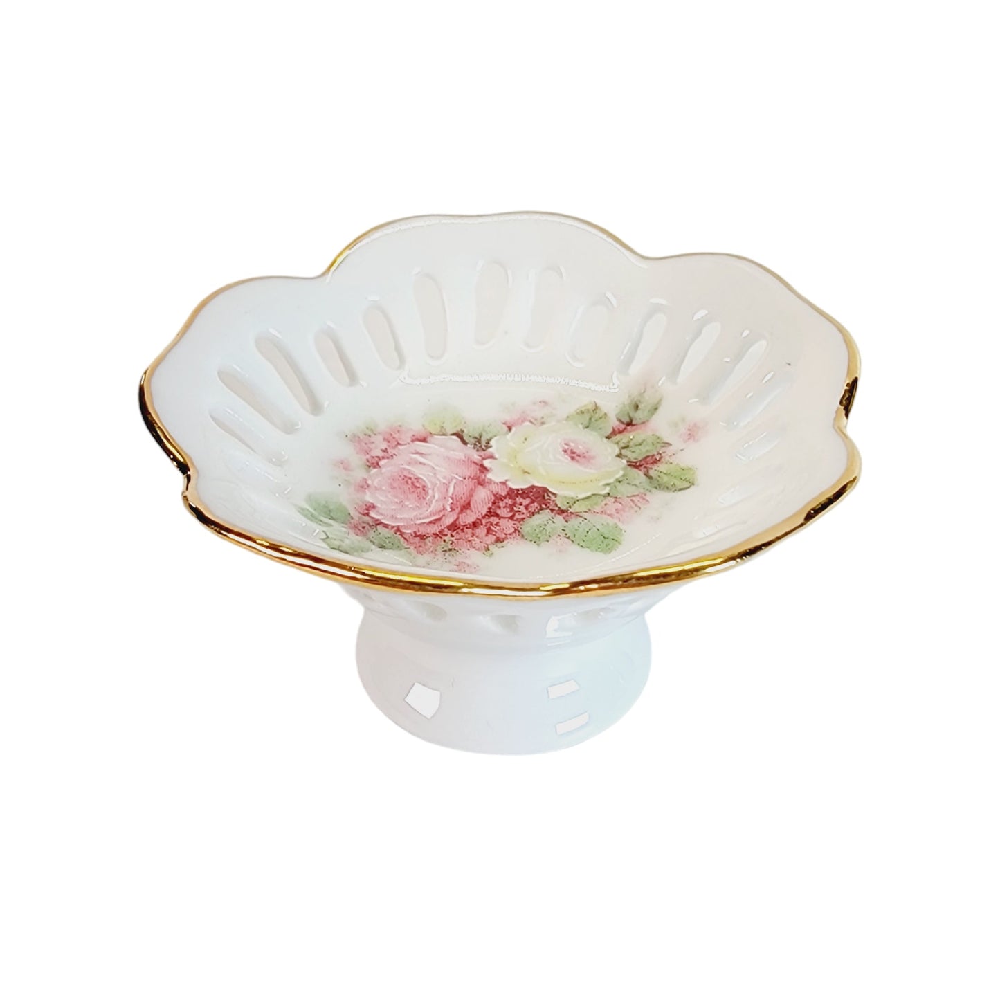 Set of 5 Tiny Sugar Pedestals Chocolate Dinner Mint Dish by Lois White CreARTive Treasures