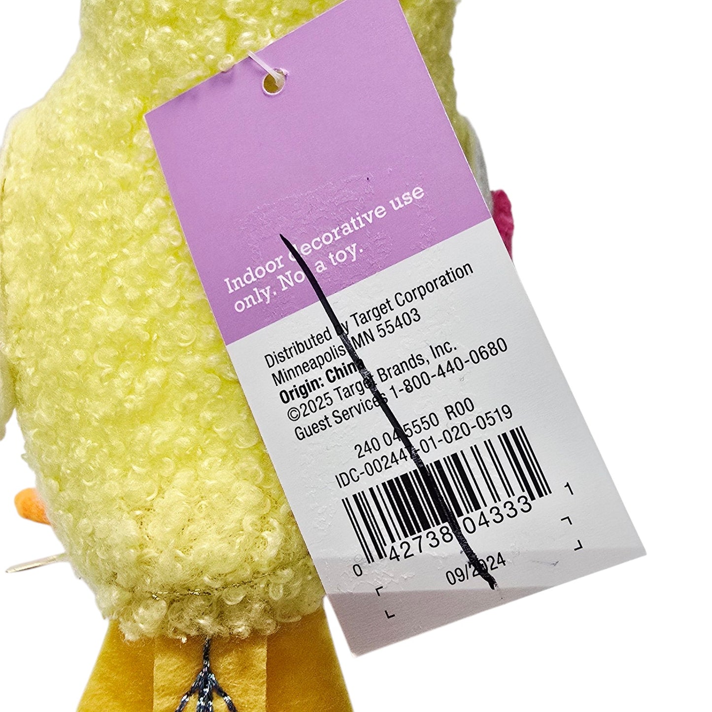 Target Spritz Bird "Hue" Yellow Spring Bird Tagged 2025 with Tag