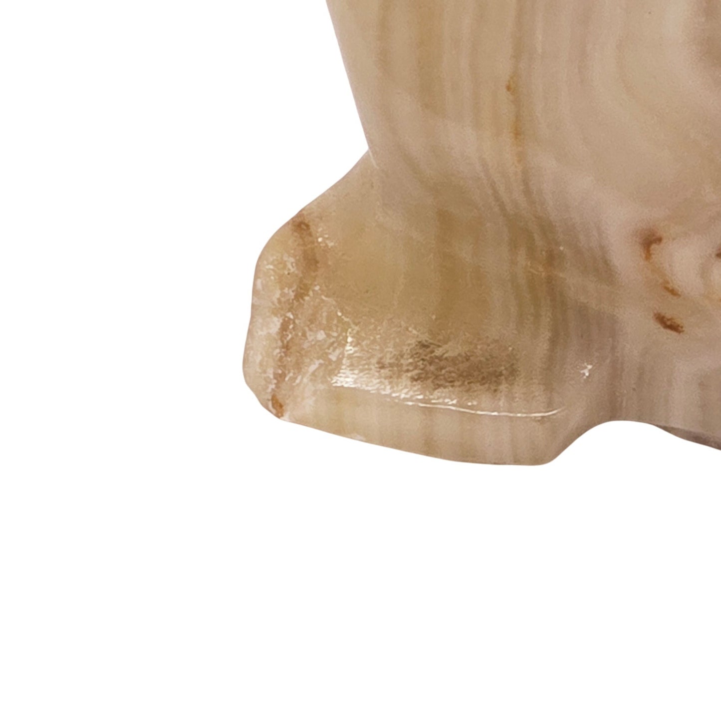 AS IS Hand Carved Onyx Seal Figurine, Vintage Sea Lion Natural Stone
