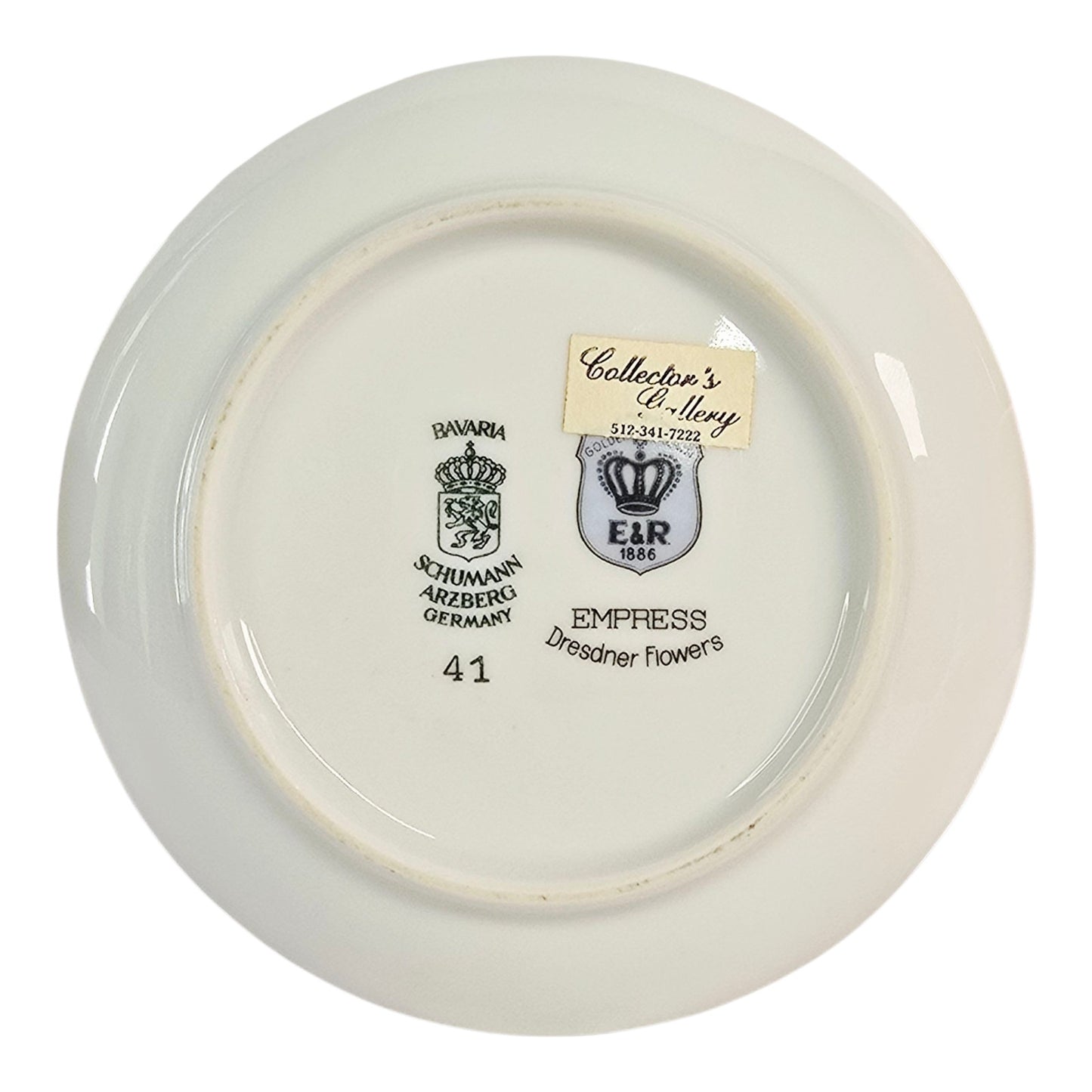 Vintage Schumann Bavaria "Empress Dresden Flowers" Small Dish / Coaster Germany