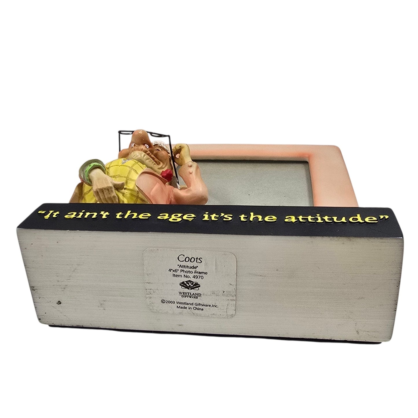 Coots Attitude Photo Frame Retirement Gag Gift No. 4970 2003 Westland Giftware