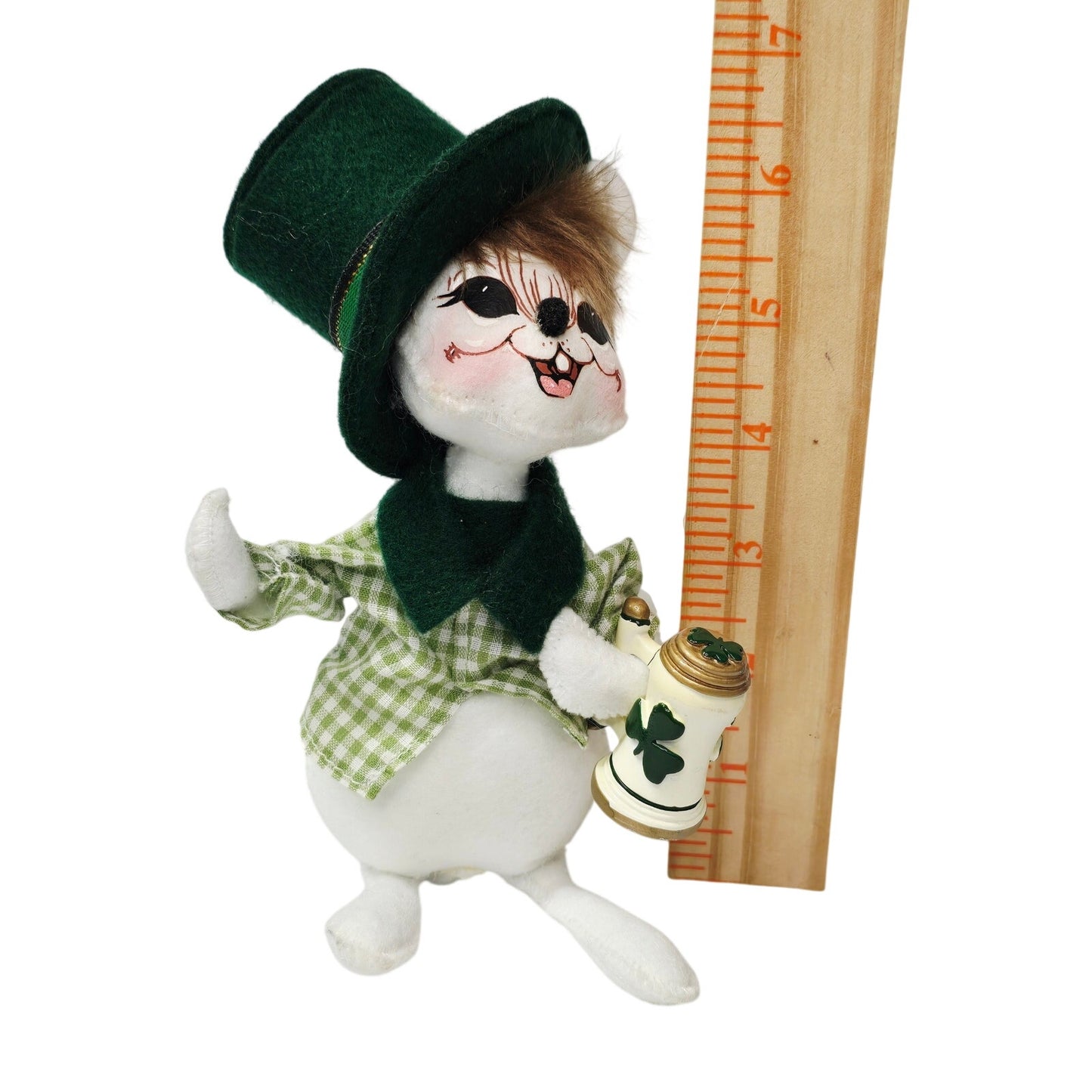 Annalee St. Patrick's Day Leprechaun Mouse 7" 2006 Irish Shamrock Green w/ Tag