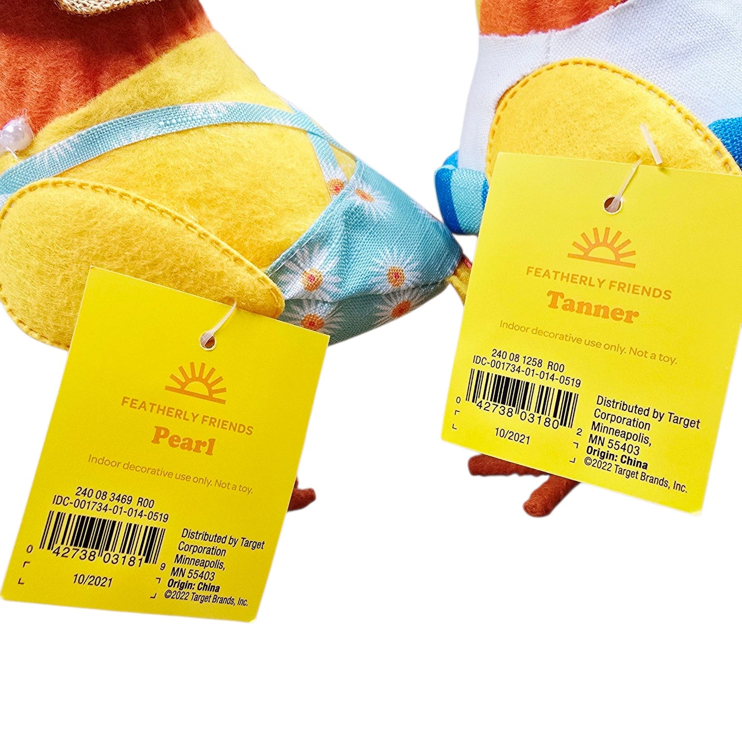 Target Bird Featherly Friends Lot of 2 Sun Squad Pearl Tanner 2022
