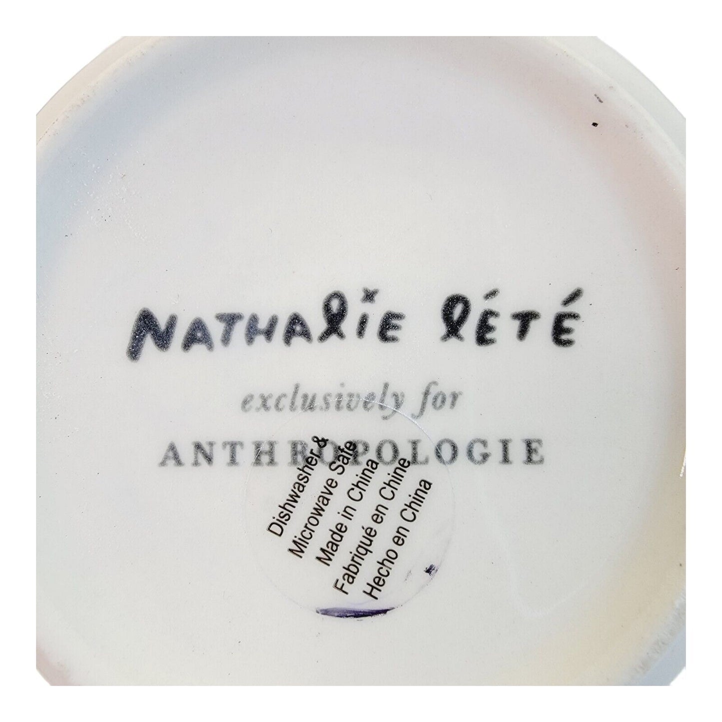 Anthropologie Nathalie Lete Hedgehog Mug Cup Coffee Tea Heritage for  VIOLET G